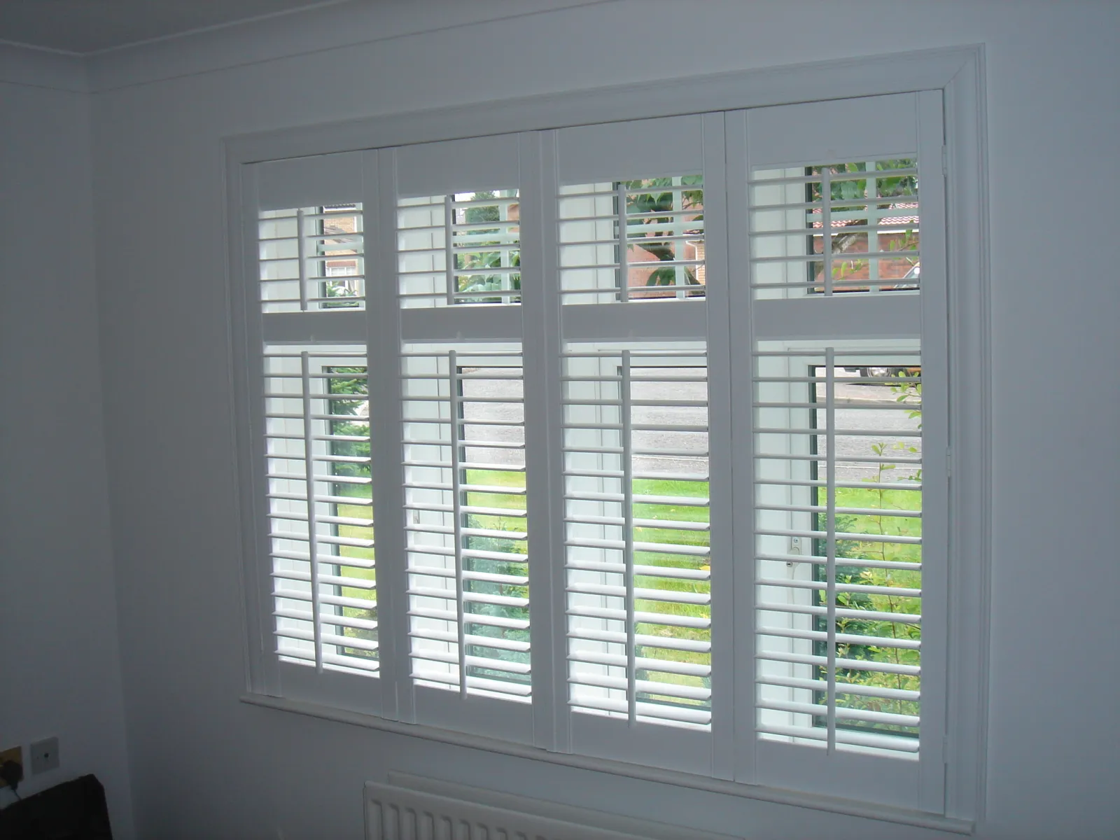 Dining room plantation shutters in Norfolk
